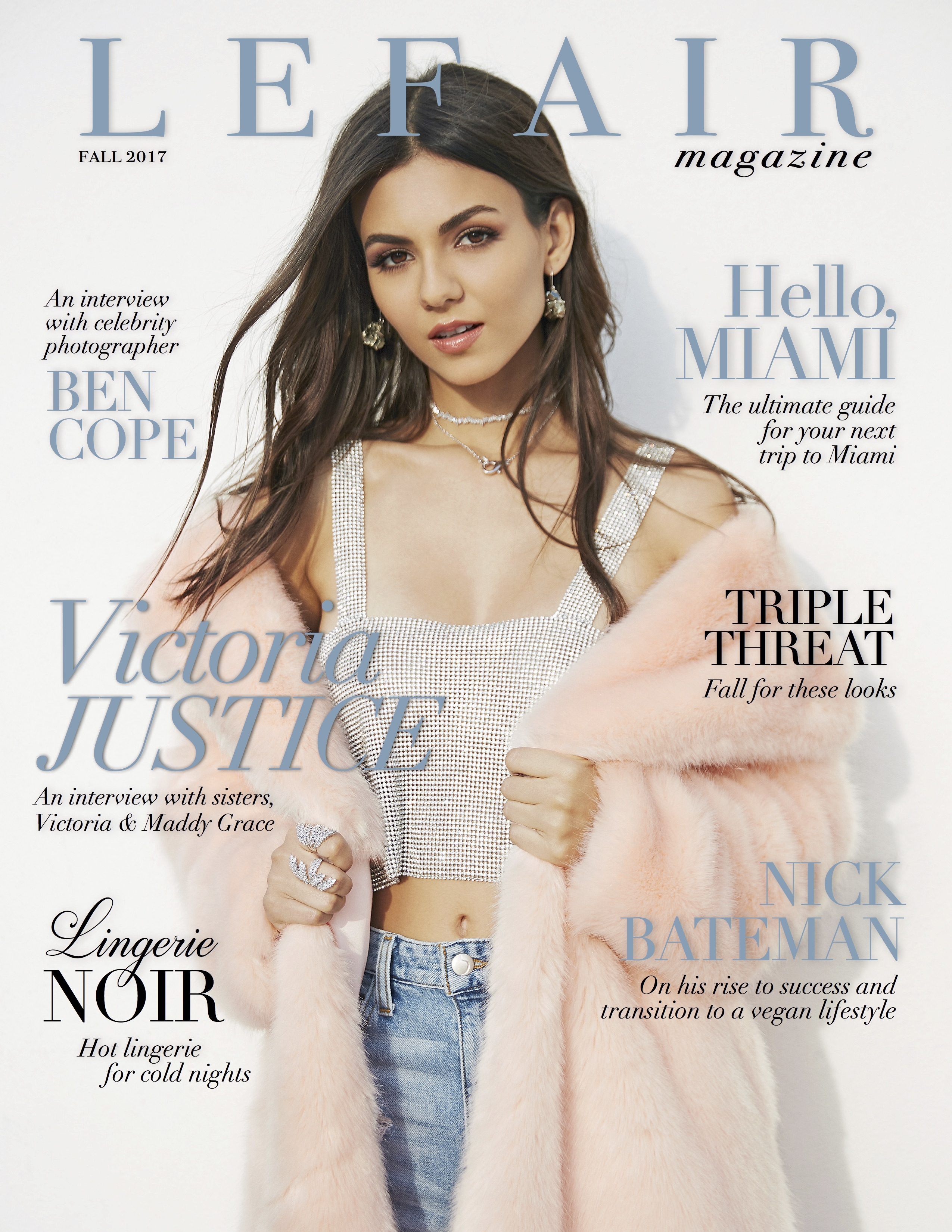 Victoria Justice Lefair Magazine Fall