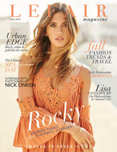 Rocky Barnes model Lefair Magazine cover vol 1 issue 3 2016